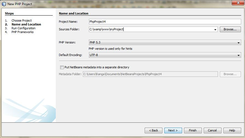 Set your server root as the source folder